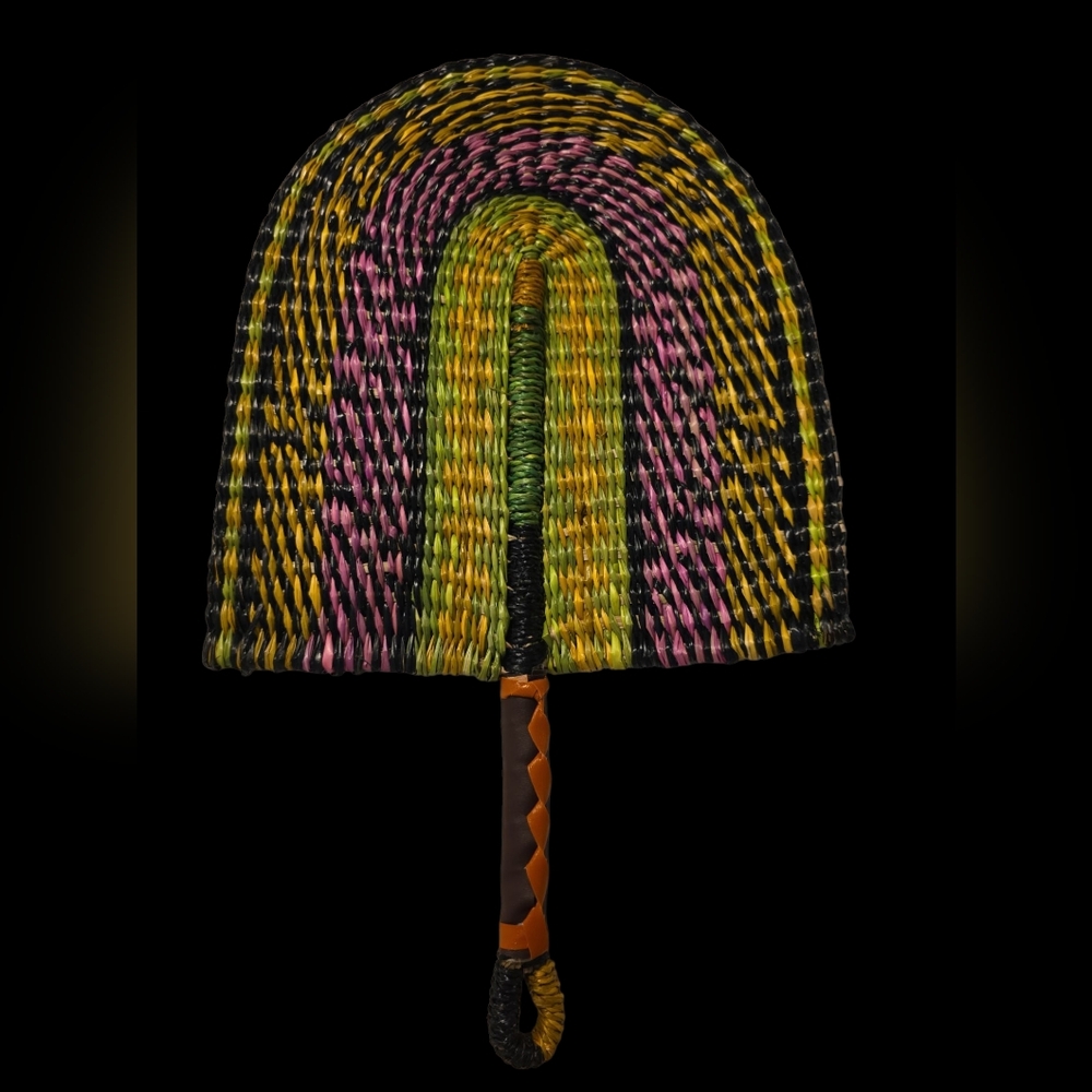 Handcrafted Multicolor Woven Fan